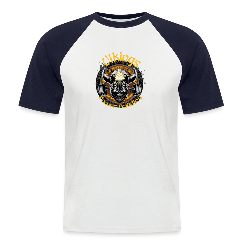 Men’s Baseball T-Shirt - white/navy